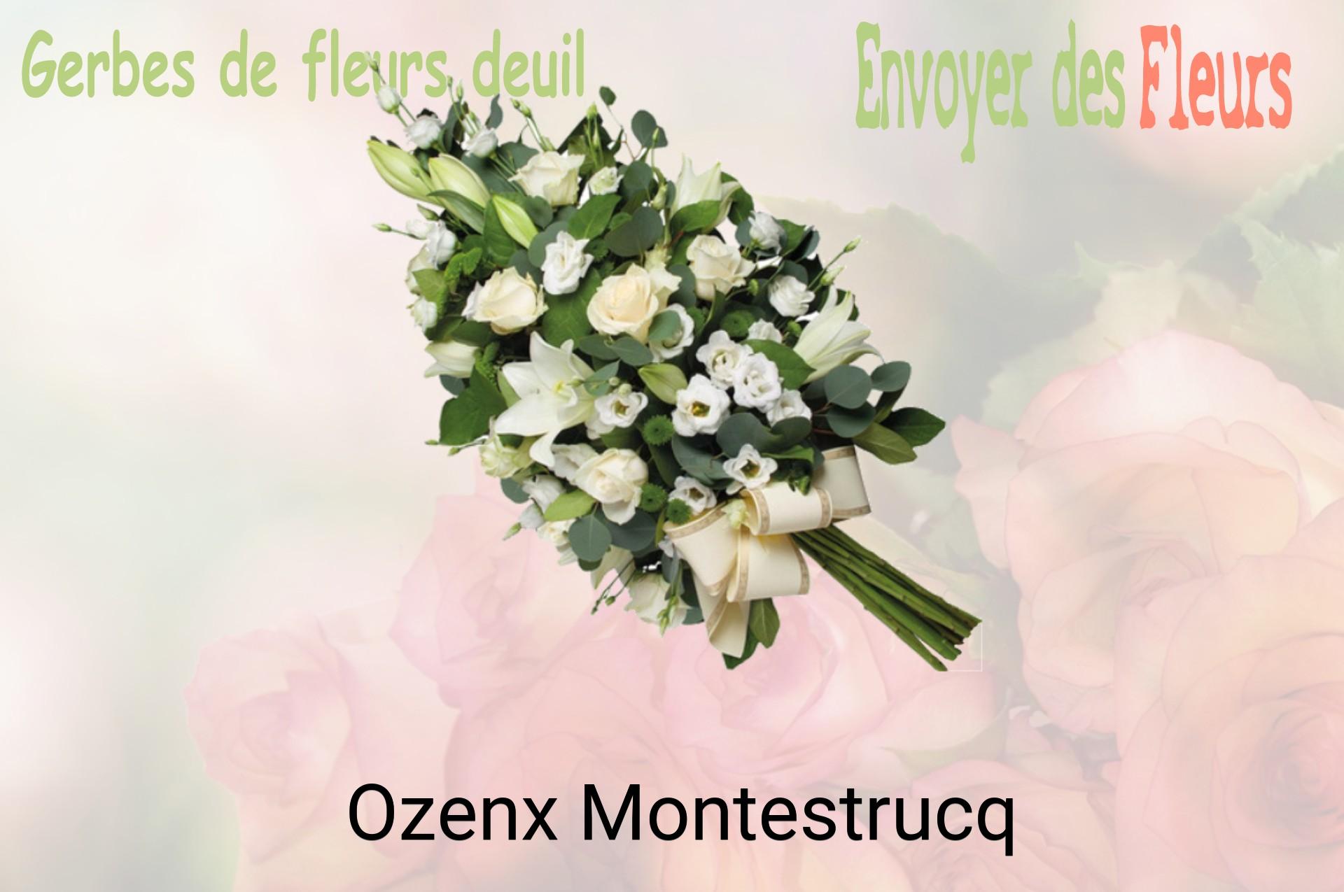 Gerbe de fleurs de deuil livrée à Ozenx-Montestrucq